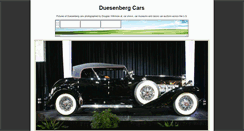 Desktop Screenshot of duesenbergcars.com