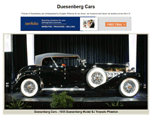 Tablet Screenshot of duesenbergcars.com